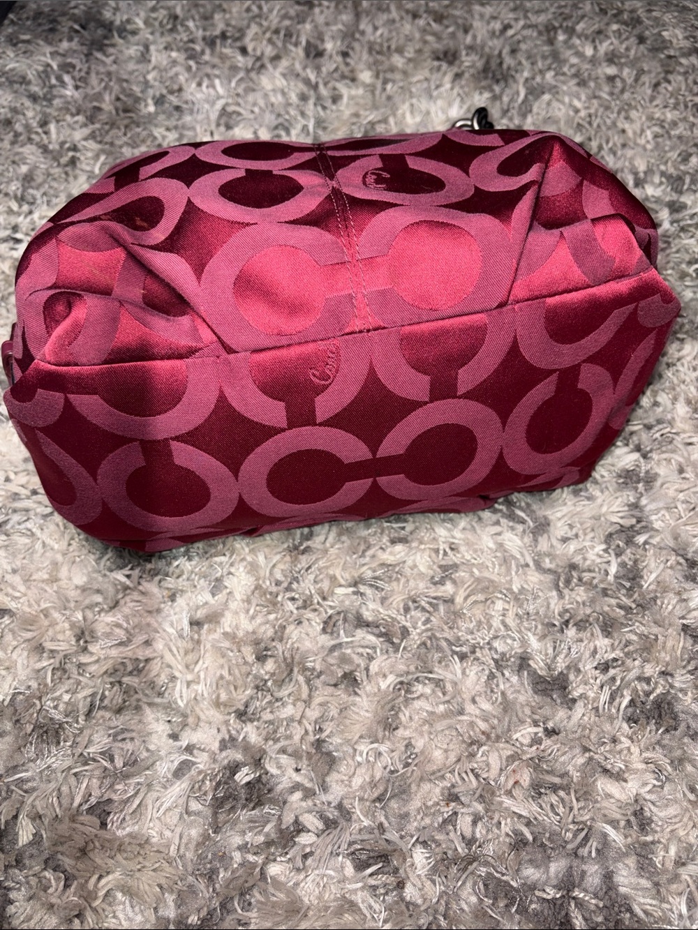 COACH 14147 Brooke Maroon Red Hobo BAG Purse - Picture 7 of 11